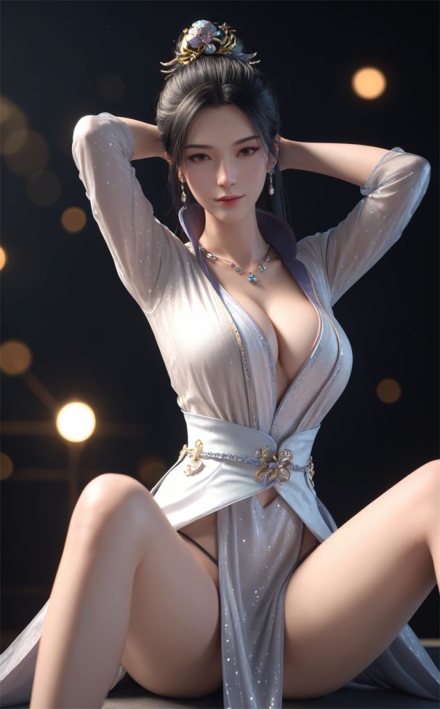 图片[2]-[第678期] [君有云] [南宫夕儿 · 蕾丝系列] AI国漫 二次元 [305P]-AI动漫